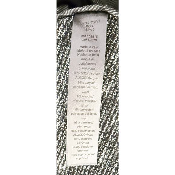 John Varatos Men's Textured Woven Blazer Sport Coat Hook & Eye Closure Modern 52 - Picture 10 of 11